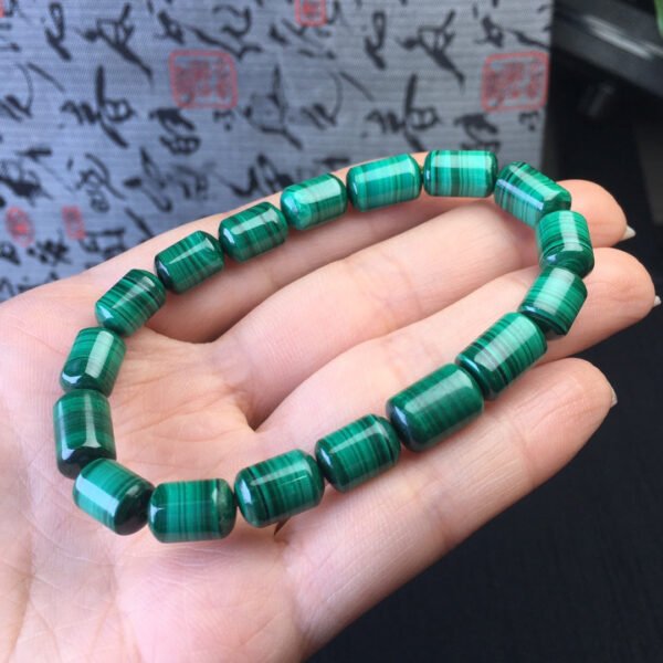 Malachite bucket bead bracelet 💕 Specification 7mm1117025466