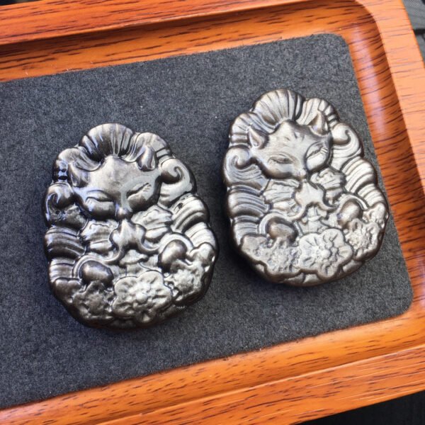 Silver Shining Stone Nine tailed Fox Pendant 💕 Specification 36.7mm111718266