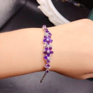 Natural amethyst bracelet, main stone 3 * 4mm1118280144
