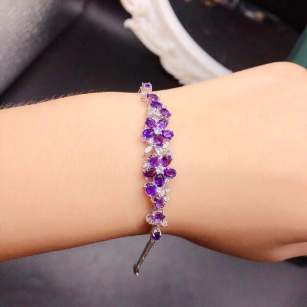 Natural amethyst bracelet, main stone 3 * 4mm1118280144
